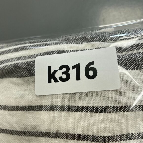 NEW Roxy Women's XS Linen Cargo Pants Black & White Striped 30" Inseam - Picture 10 of 10